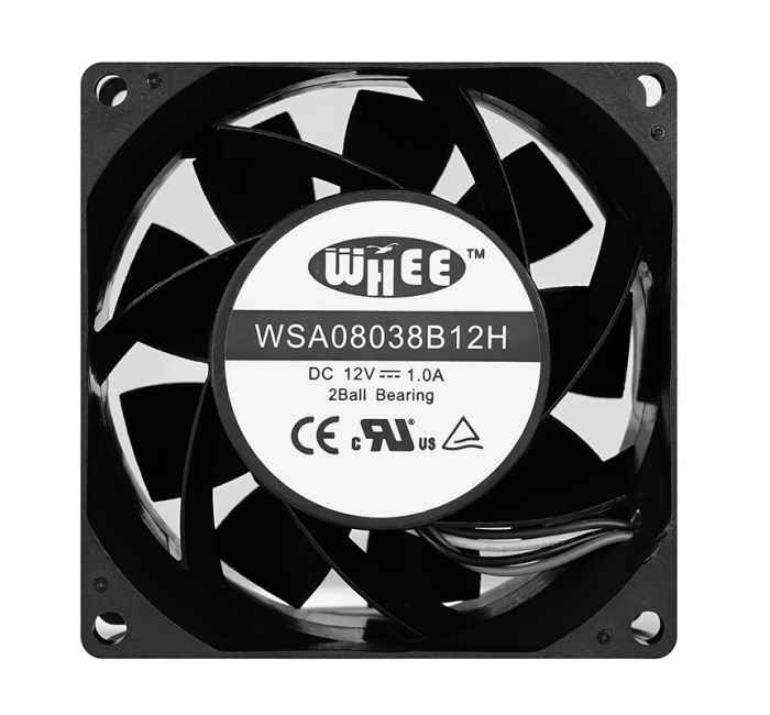 80x80x38mm Brushless Axial DC Case Fan 12v 24v 80mm Industrial Air Cooling Axial Exhaust Fan Free Standing OEM Customizable
