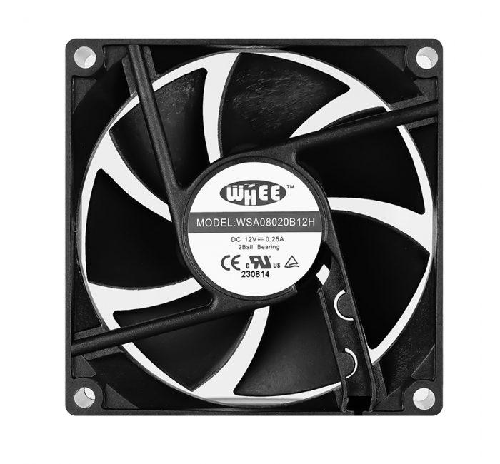 80mm DC Axial Cooling Fan 80x80x20mm Mini Motor Exhaust Air Cooler Fan Low Noise Fan Manufacturing Plant Customizable OEM ODM